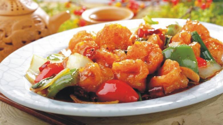 干烧明虾 Spicy Chili-Garlic Prawns